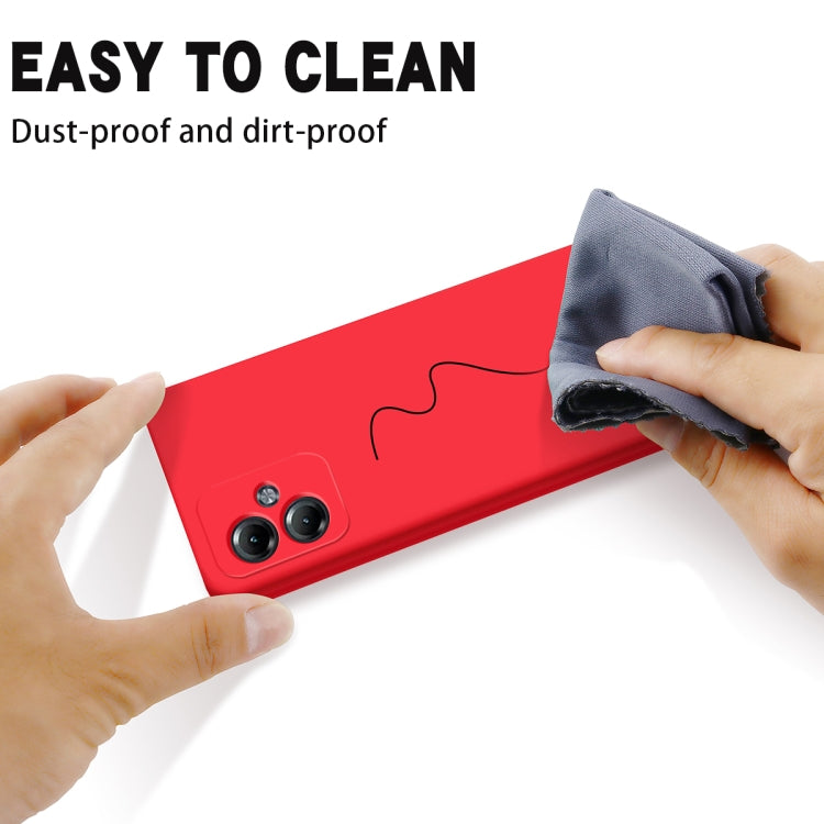 For Motorola Moto G64 Solid Color Liquid Silicone Dropproof Full Coverage Phone Case(Red) - free shipping - PMC TechLife - Order now!