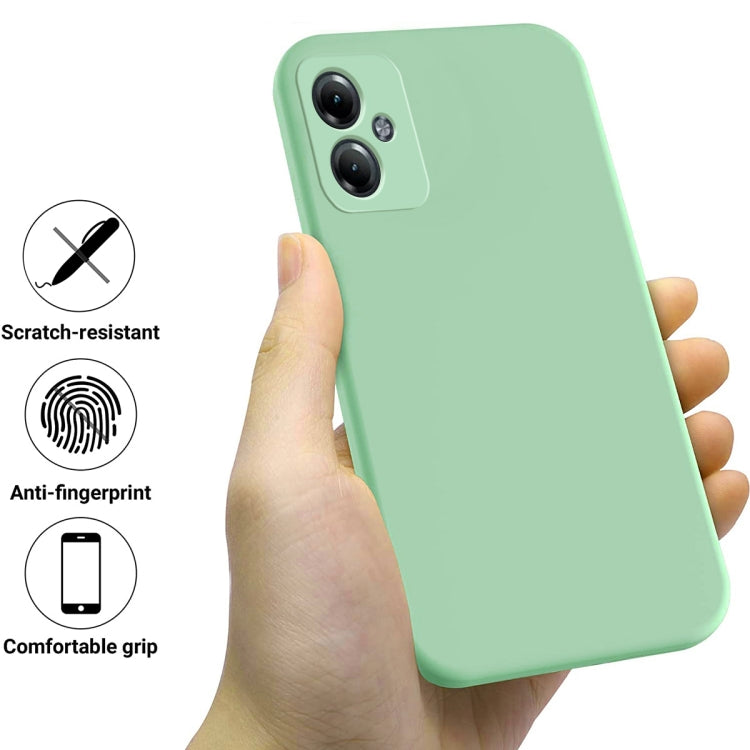 For Motorola Moto G64 Solid Color Liquid Silicone Dropproof Full Coverage Phone Case(Green) - Motorola Cases by PMC TechLife | Online Shopping South Africa | PMC TechLife | Buy Now Pay Later Mobicred