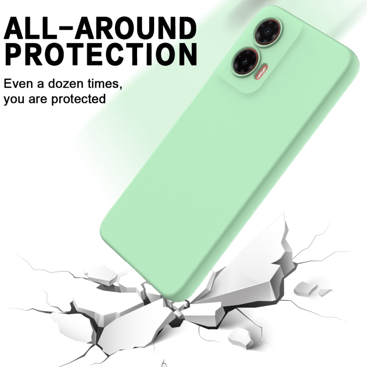 For Motorola Moto G35 Solid Color Liquid Silicone Dropproof Full Coverage Phone Case(Green) - free shipping - PMC TechLife - Order now!