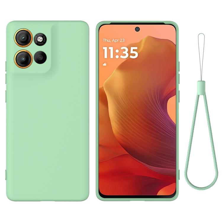 For Motorola Moto G15 Solid Color Liquid Silicone Dropproof Full Coverage Phone Case(Green) - free shipping - PMC TechLife - Order now!