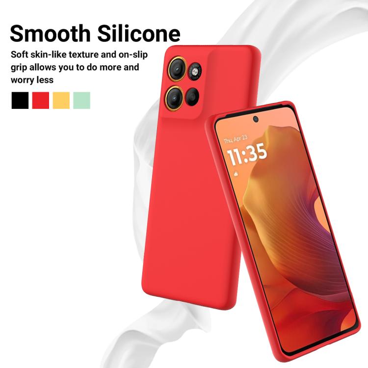 For Motorola Moto G15 Power Solid Color Liquid Silicone Dropproof Full Coverage Phone Case(Red) - free shipping - PMC TechLife - Order now!