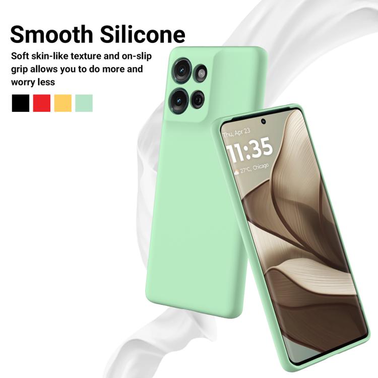 For Motorola Moto G 2025 Solid Color Liquid Silicone Dropproof Full Coverage Phone Case(Green) - free shipping - PMC TechLife - Order now!