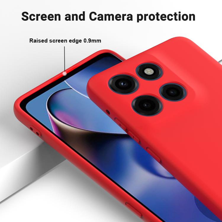 For Motorola Moto G Stylus 5G 2025 Solid Color Liquid Silicone Dropproof Full Coverage Phone Case(Red) - free shipping - PMC TechLife - Order now!