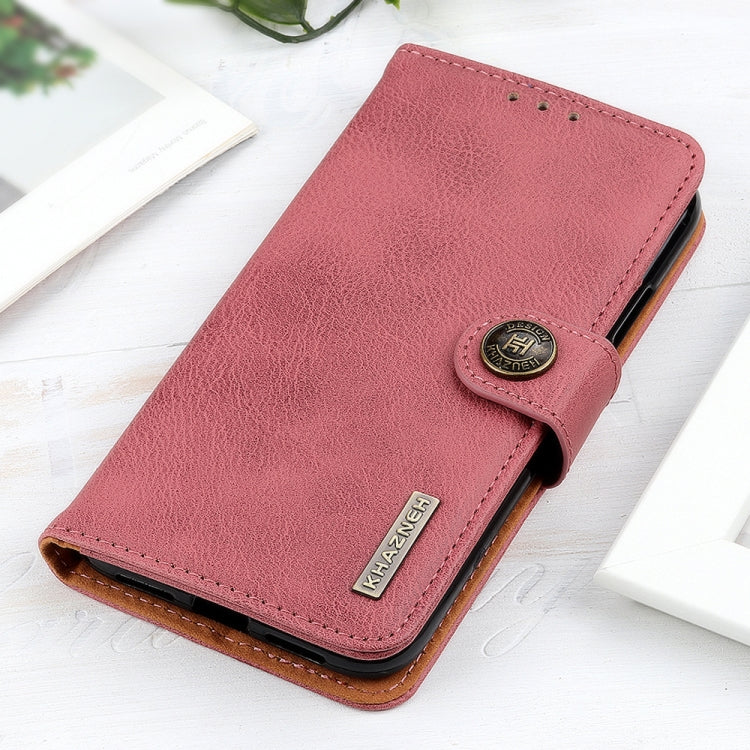 For OPPO Find X7 KHAZNEH Cowhide Texture Flip Leather Phone Case(Pink) - Find X7 Cases by PMC TechLife | Online Shopping South Africa | PMC TechLife | Buy Now Pay Later Mobicred
