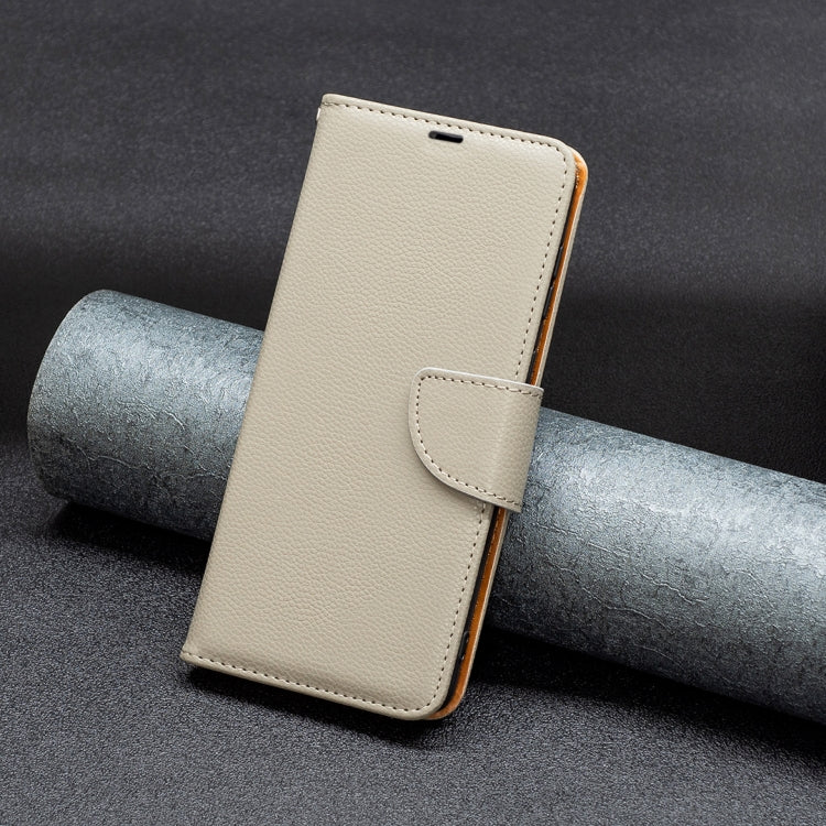 For Xiaomi Redmi Note 13 4G Global Litchi Texture Pure Color Leather Phone Case(Grey) - Note 13 Cases by PMC TechLife | Online Shopping South Africa | PMC TechLife | Buy Now Pay Later Mobicred