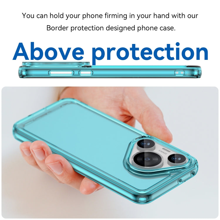 For Huawei Pura 70 Pro+ Candy Series TPU Phone Case(Transparent Blue) - Huawei Cases by PMC Jewellery | Online Shopping South Africa | PMC Jewellery | Buy Now Pay Later Mobicred