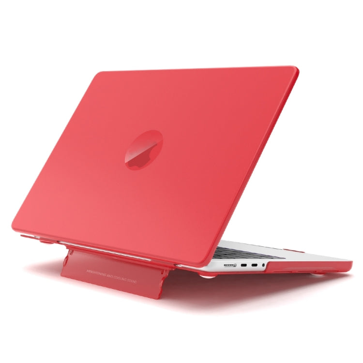 For Macbook Air 15.3 A3114 / M4 A3241 Frosted Translucent Laptop Protective Case(Red) - MacBook Air Cases by PMC TechLife | Online Shopping South Africa | PMC TechLife | Buy Now Pay Later Mobicred