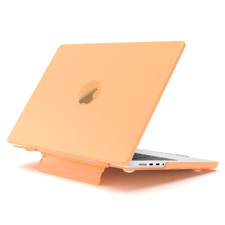 For MacBook Pro 16 inch A2141 Frosted Translucent Laptop Protective Case(Yellow) - MacBook Pro Cases by PMC Jewellery | Online Shopping South Africa | PMC Jewellery | Buy Now Pay Later Mobicred