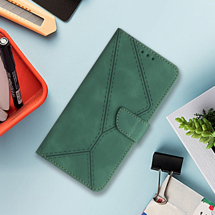 For iPhone 16 Stitching Embossed Leather Phone Case(Green) - free shipping - PMC TechLife - Order now!