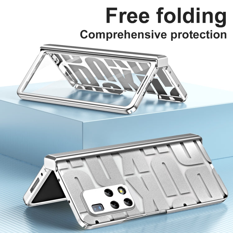 For Huawei Mate X2 Integrated Electroplating Folding Phone Case with Hinge(Blue) - free shipping - PMC TechLife - Order now!