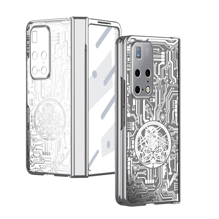 For Huawei Mate X2 Mechanical Legend Integrated Electroplating All-inclusive Phone Case(Silver) - Huawei Cases by PMC TechLife | Online Shopping South Africa | PMC TechLife | Buy Now Pay Later Mobicred