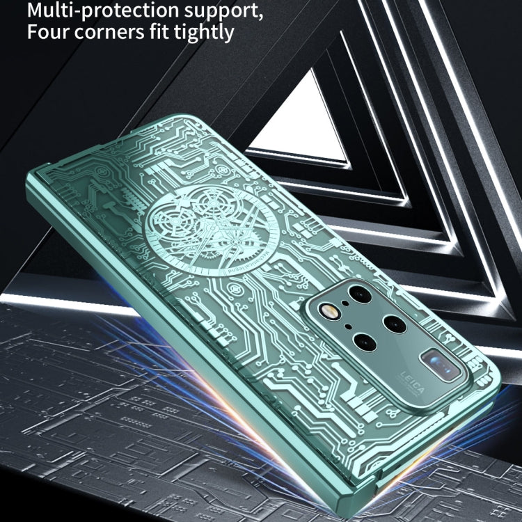 For Huawei Mate X2 Mechanical Legend Integrated Electroplating All-inclusive Phone Case(Silver) - Huawei Cases by PMC TechLife | Online Shopping South Africa | PMC TechLife | Buy Now Pay Later Mobicred