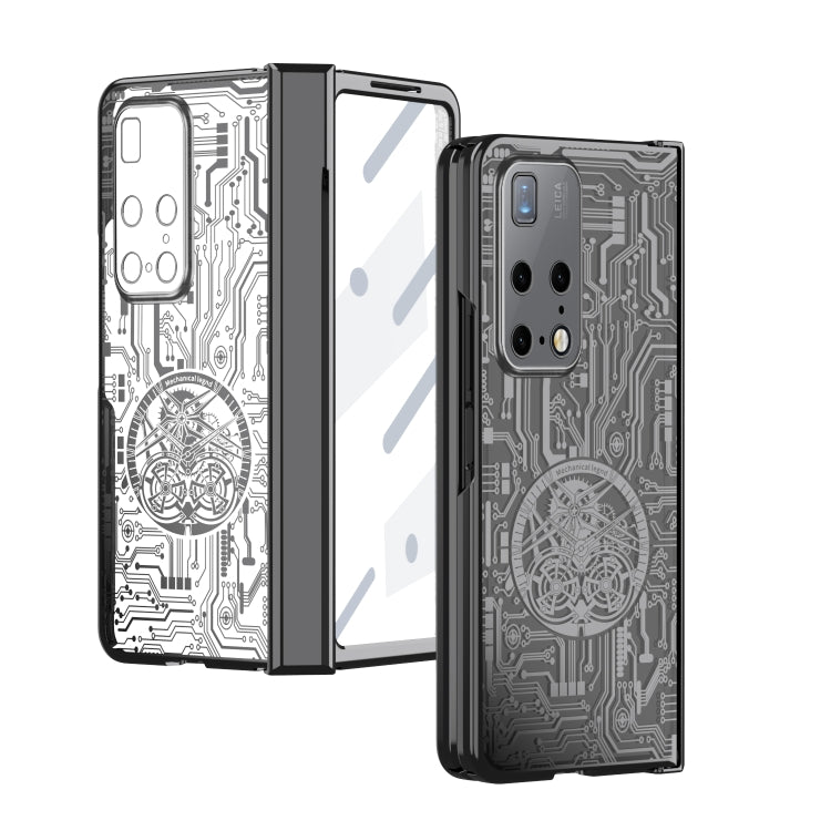 For Huawei Mate X2 Mechanical Legend Integrated Electroplating All-inclusive Phone Case(Black) - Huawei Cases by PMC TechLife | Online Shopping South Africa | PMC TechLife | Buy Now Pay Later Mobicred