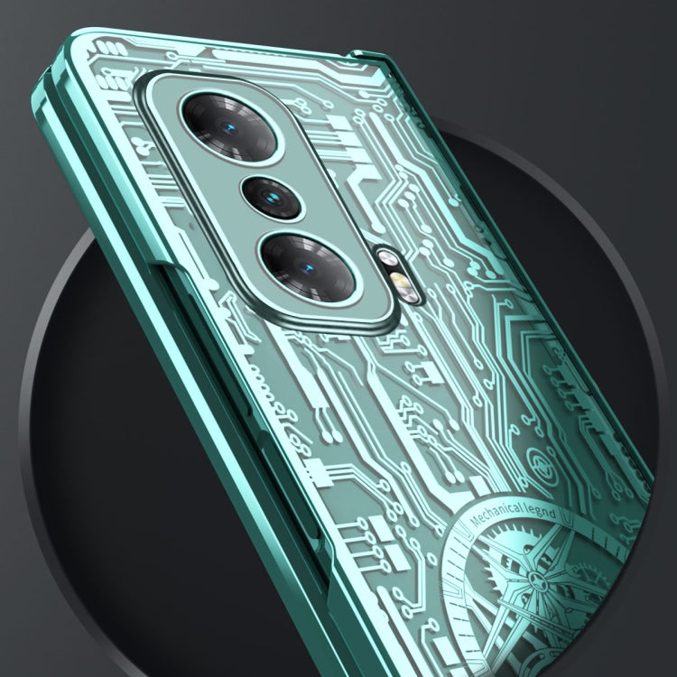 For Honor Magic V Mechanical Legend Integrated Electroplating All-inclusive Phone Case(Silver) - Honor Cases by PMC TechLife | Online Shopping South Africa | PMC TechLife | Buy Now Pay Later Mobicred