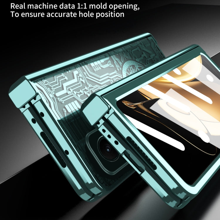 For Honor Magic V Mechanical Legend Integrated Electroplating All-inclusive Phone Case(Silver) - Honor Cases by PMC TechLife | Online Shopping South Africa | PMC TechLife | Buy Now Pay Later Mobicred