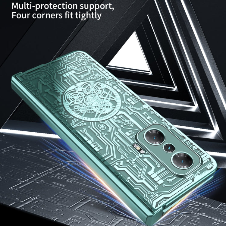 For Honor Magic V Mechanical Legend Integrated Electroplating All-inclusive Phone Case(Black) - Honor Cases by PMC TechLife | Online Shopping South Africa | PMC TechLife | Buy Now Pay Later Mobicred