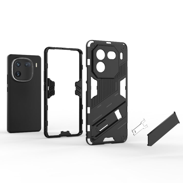 For vivo iQOO 12 5G Punk Armor 2 in 1 PC + TPU Phone Case with Holder(White) - vivo Cases by PMC TechLife | Online Shopping South Africa | PMC TechLife | Buy Now Pay Later Mobicred