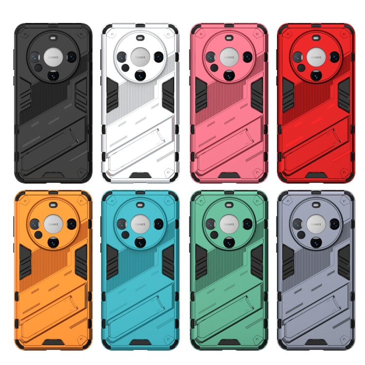 For Huawei Mate 60 Punk Armor 2 in 1 PC + TPU Phone Case with Holder(Orange) - Huawei Cases by PMC TechLife | Online Shopping South Africa | PMC TechLife | Buy Now Pay Later Mobicred