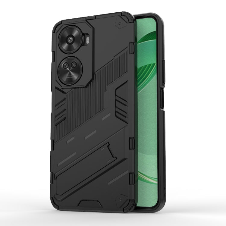 For Huawei nova 11 SE Punk Armor 2 in 1 PC + TPU Phone Case with Holder(Black) - Huawei Cases by PMC TechLife | Online Shopping South Africa | PMC TechLife | Buy Now Pay Later Mobicred