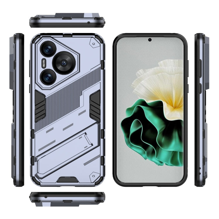 For Huawei Pura 70 Punk Armor 2 in 1 PC + TPU Phone Case with Holder(Grey) - Huawei Cases by PMC TechLife | Online Shopping South Africa | PMC TechLife | Buy Now Pay Later Mobicred