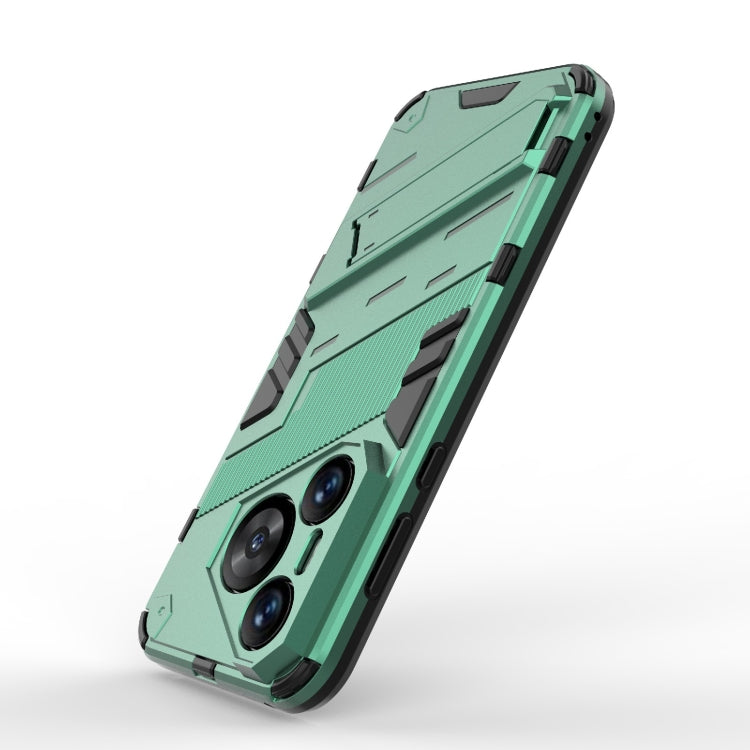 For Huawei Pura 70 Punk Armor 2 in 1 PC + TPU Phone Case with Holder(Green) - Huawei Cases by PMC TechLife | Online Shopping South Africa | PMC TechLife | Buy Now Pay Later Mobicred