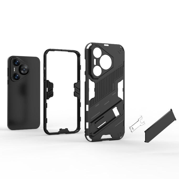 For Huawei Pura 70 Punk Armor 2 in 1 PC + TPU Phone Case with Holder(White) - Huawei Cases by PMC TechLife | Online Shopping South Africa | PMC TechLife | Buy Now Pay Later Mobicred