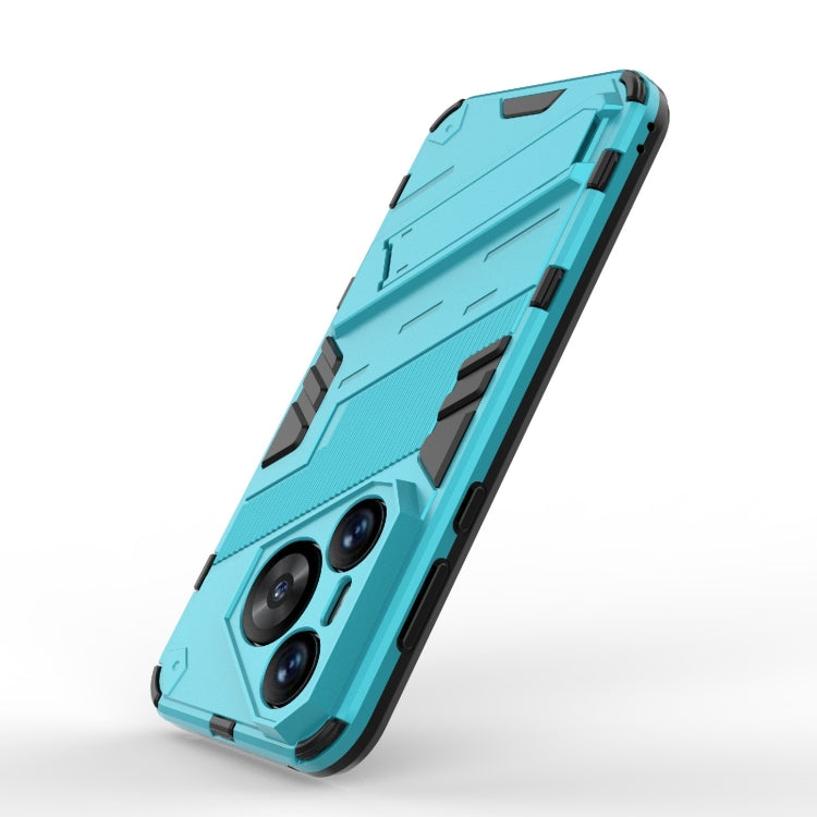 For Huawei Pura 70 Punk Armor 2 in 1 PC + TPU Phone Case with Holder(Blue) - Huawei Cases by PMC TechLife | Online Shopping South Africa | PMC TechLife | Buy Now Pay Later Mobicred
