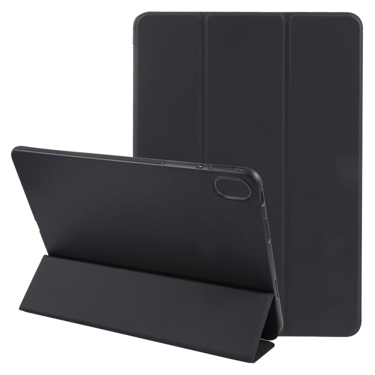 For Huawei MatePad Air 11.5 GEBEI 3-folding Holder Shockproof Flip Leather Tablet Case(Black) - free shipping - PMc TechLife - Order now!