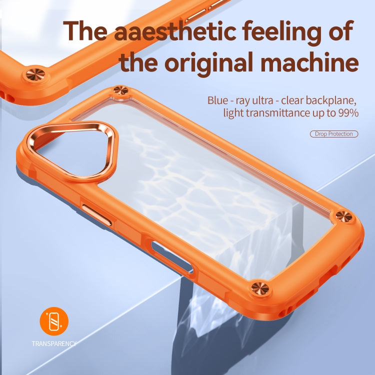For iPhone 16 Plus TPU + PC Lens Protection Phone Case(Orange) - free shipping - PMC TechLife - Order now!
