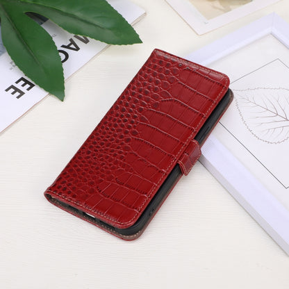 For iPhone 16 Crocodile Top Layer Cowhide Leather Phone Case(Red) - iPhone 16 Cases by PMC Jewellery | Online Shopping South Africa | PMC Jewellery | Buy Now Pay Later Mobicred