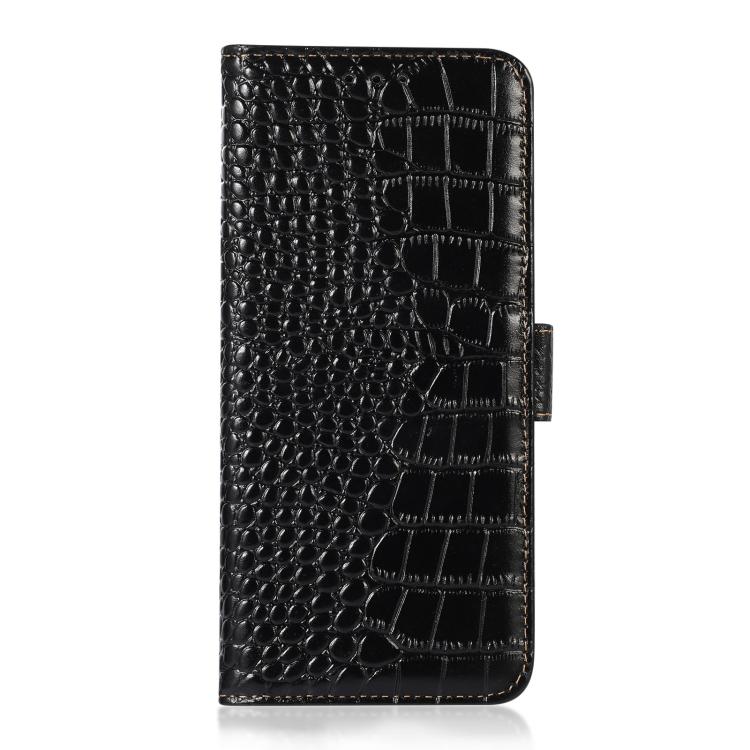 For iPhone 17 Crocodile Top Layer Cowhide Leather Phone Case(Black) - free shipping - PMc TechLife - Order now!