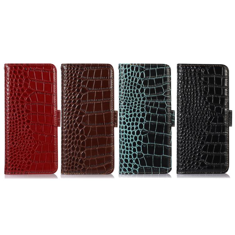 For iPhone 17 Air Crocodile Top Layer Cowhide Leather Phone Case(Brown) - free shipping - PMc TechLife - Order now!