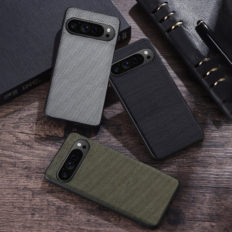 For Google Pixel 9 Nylon Cloth Texture Shockproof PC+TPU Phone Case(Green) - Google Cases by PMC TechLife | Online Shopping South Africa | PMC TechLife | Buy Now Pay Later Mobicred