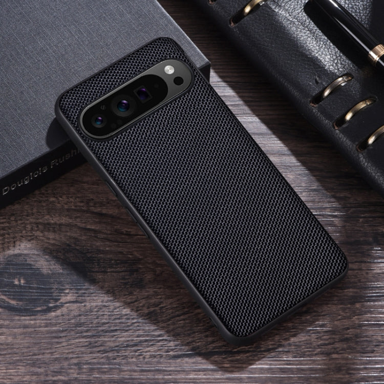 For Google Pixel 9 Nylon Cloth Texture Shockproof PC+TPU Phone Case(Black) - Google Cases by PMC TechLife | Online Shopping South Africa | PMC TechLife | Buy Now Pay Later Mobicred