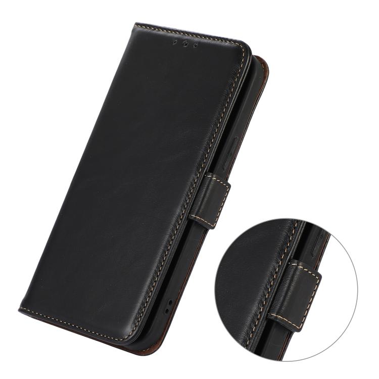For iPhone 17 Crazy Horse Top Layer Cowhide Leather Phone Case(Black) - free shipping - PMc TechLife - Order now!