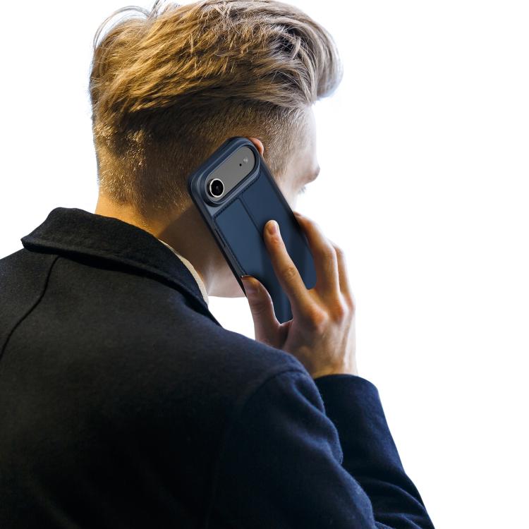 For iPhone 17 Air DUX DUCIS Skin Pro Series Flip Leather Phone Case(Blue) - iPhone 17 Air Cases by DUX DUCIS | Online Shopping South Africa | PMC TechLife | Buy Now Pay Later Mobicred