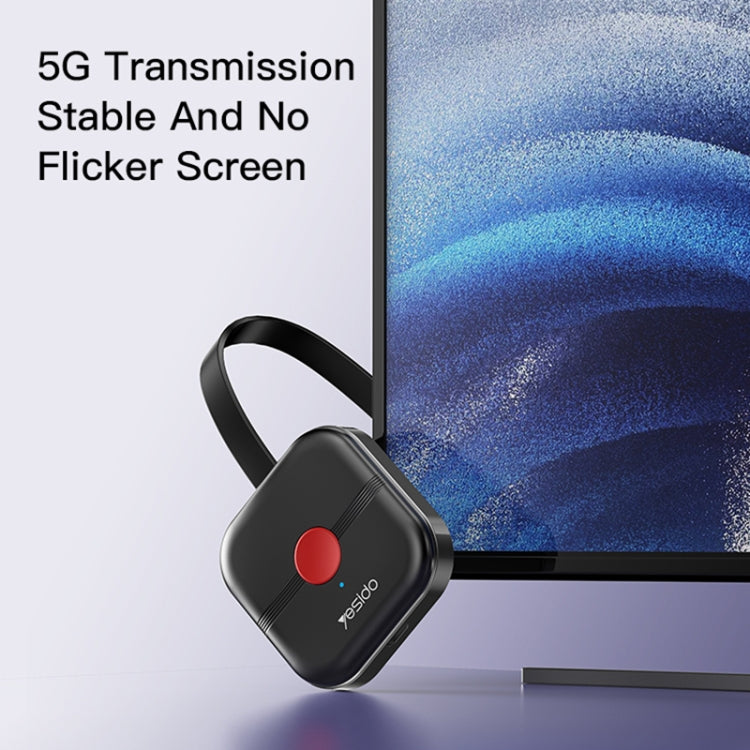 Yesido TV10 HD Wireless Screen Display Receiver, Specification:5G+4K(Black) - free shipping - PMC TechLife - Order now!