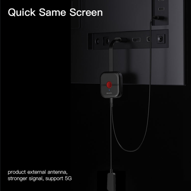 Yesido TV10 HD Wireless Screen Display Receiver, Specification:5G+4K(Black) - free shipping - PMC TechLife - Order now!