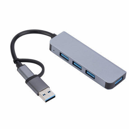 2301 4 in 1 USB+USB-C/Type-C to USB Multi-function Docking Station HUB Adapter - USB HUB by PMC Jewellery | Online Shopping South Africa | PMC Jewellery | Buy Now Pay Later Mobicred