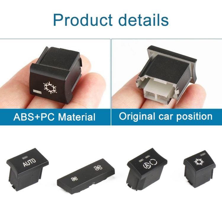 For BMW 1 Series / 3 Series / X1 / X3 Left Driving Car Air Conditioner Panel Switch Button A Key 64119320348-A2 - Car Switches by PMC TechLife | Online Shopping South Africa | PMC TechLife | Buy Now Pay Later Mobicred