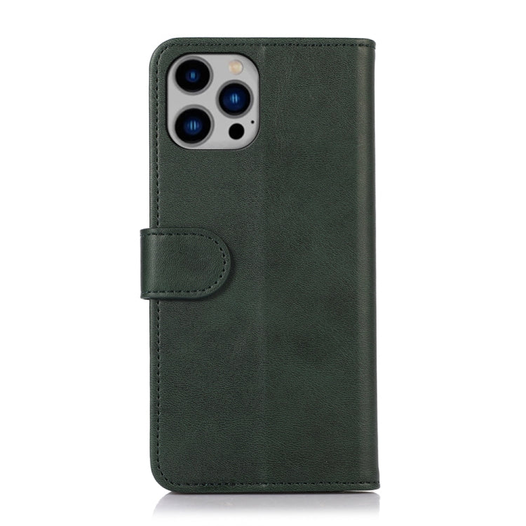 For iPhone 16 Pro Max Cow Texture Leather Phone Case(Green) - iPhone 16 Pro Max Cases by PMC TechLife | Online Shopping South Africa | PMC TechLife | Buy Now Pay Later Mobicred