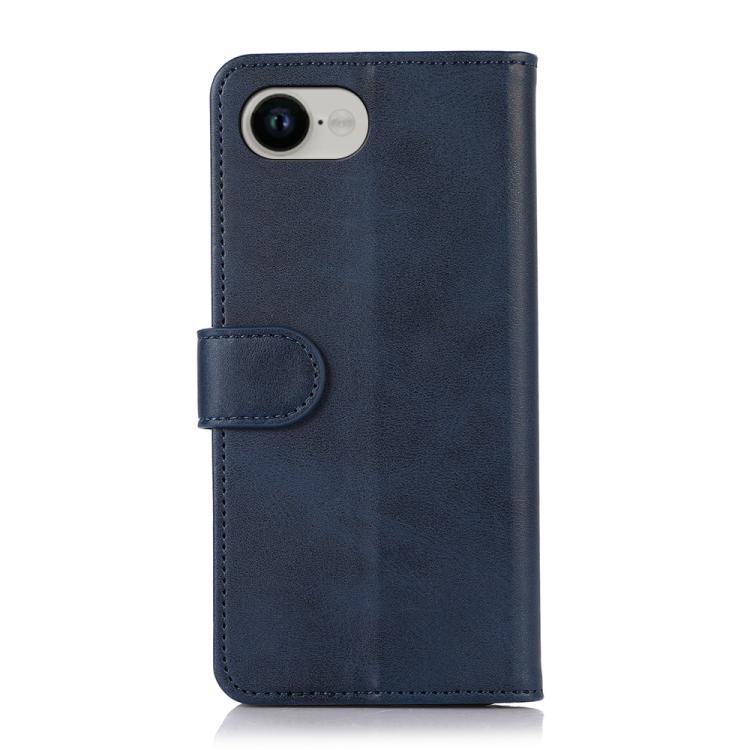 For iPhone 16e Cow Texture Leather Phone Case(Blue) - iPhone 16e Cases by PMC TechLife | Online Shopping South Africa | PMC TechLife | Buy Now Pay Later Mobicred