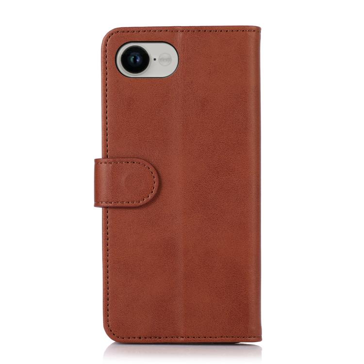For iPhone 16e Cow Texture Leather Phone Case(Brown) - iPhone 16e Cases by PMC TechLife | Online Shopping South Africa | PMC TechLife | Buy Now Pay Later Mobicred
