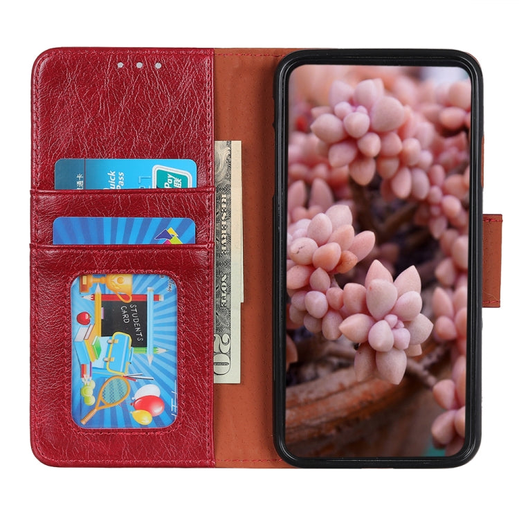 For iPhone 16 Pro Nappa Texture Leather Case(Red) - iPhone 16 Pro Cases by PMC TechLife | Online Shopping South Africa | PMC TechLife | Buy Now Pay Later Mobicred