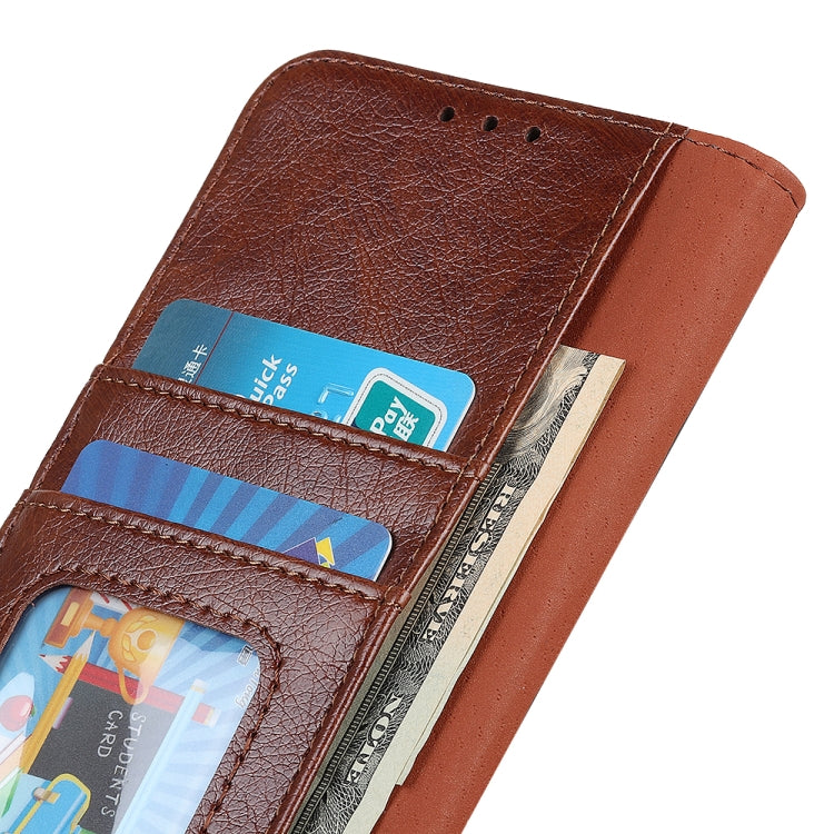 For iPhone 16 Plus Nappa Texture Leather Case(Brown) - iPhone 16 Plus Cases by PMC TechLife | Online Shopping South Africa | PMC TechLife | Buy Now Pay Later Mobicred