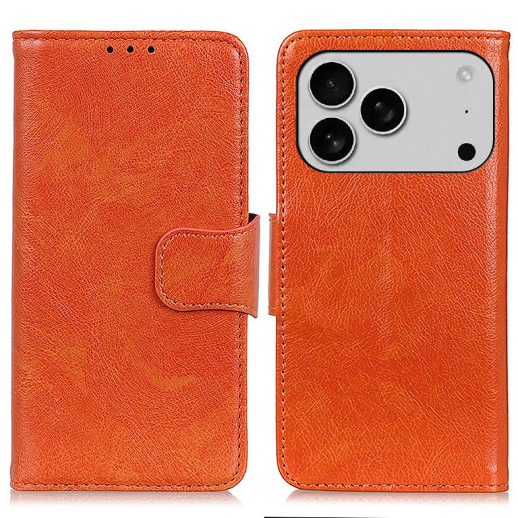 For iPhone 17 Pro Nappa Texture Leather Case(Orange) - free shipping - PMc TechLife - Order now!