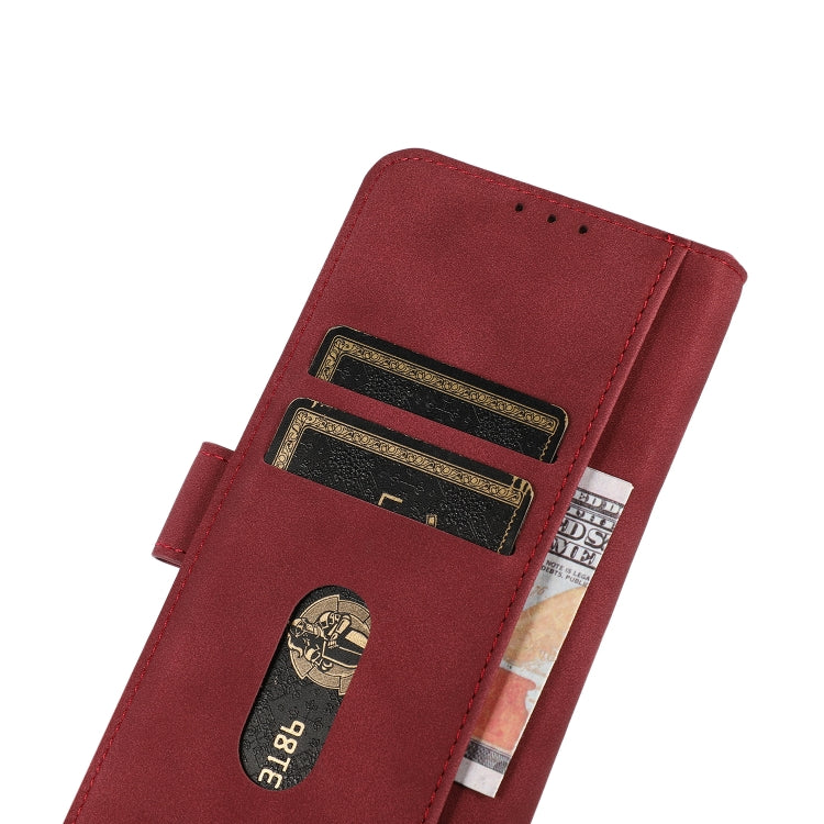 For iPhone 16 KHAZNEH Matte Texture Leather Phone Case(Red) - iPhone 16 Cases by PMC TechLife | Online Shopping South Africa | PMC TechLife | Buy Now Pay Later Mobicred