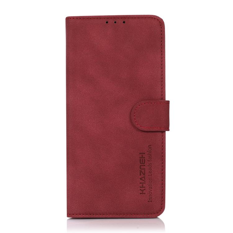For iPhone 17 Air KHAZNEH Matte Texture Leather Phone Case(Red) - free shipping - PMc TechLife - Order now!