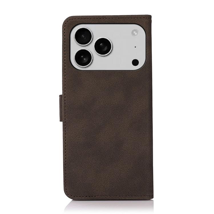 For iPhone 17 Pro Max KHAZNEH Matte Texture Leather Phone Case(Brown) - free shipping - PMc TechLife - Order now!