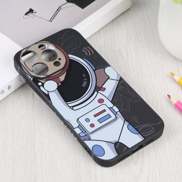 For iPhone 6s / 6 Spaceman Binoculars Phone Case(Black and Beige) - More iPhone Cases by PMC TechLife | Online Shopping South Africa | PMC TechLife | Buy Now Pay Later Mobicred